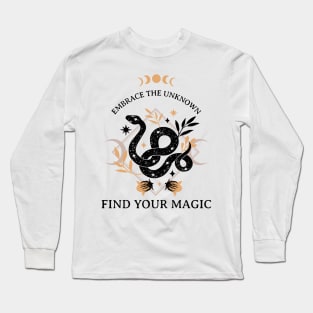 Witchy snake design Long Sleeve T-Shirt